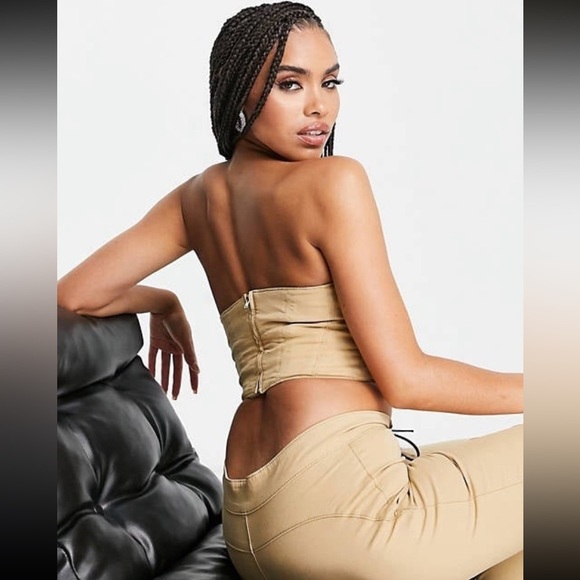 ASOS lace up detail top & bottom set - Picture 4 of 6